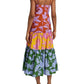 Farm Rio - Tropical Swing Mix Sweetheart Cotton Midi Dress