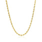 2.75mm 10k Yellow Gold Solid Diamond Cut Rope Chain