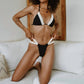 Gigizara - Lunar Triangle Bikini Top Geo Wave Elegance