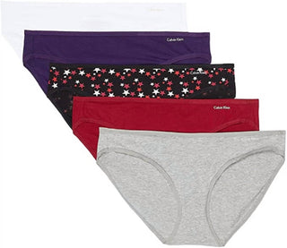 Calvin Klein - Calcinha de biquíni feminina com 5 unidades