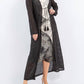 Paparazzi - Needle Out Knit Tie Front Maxi Duster