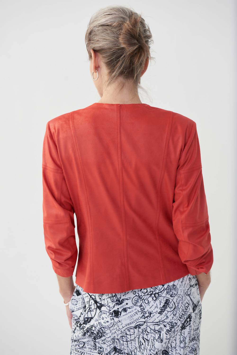 Joseph Ribkoff - Metallic Suede Blazer