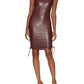 Steve Madden - Rochester Vegan Leather Mini Dress