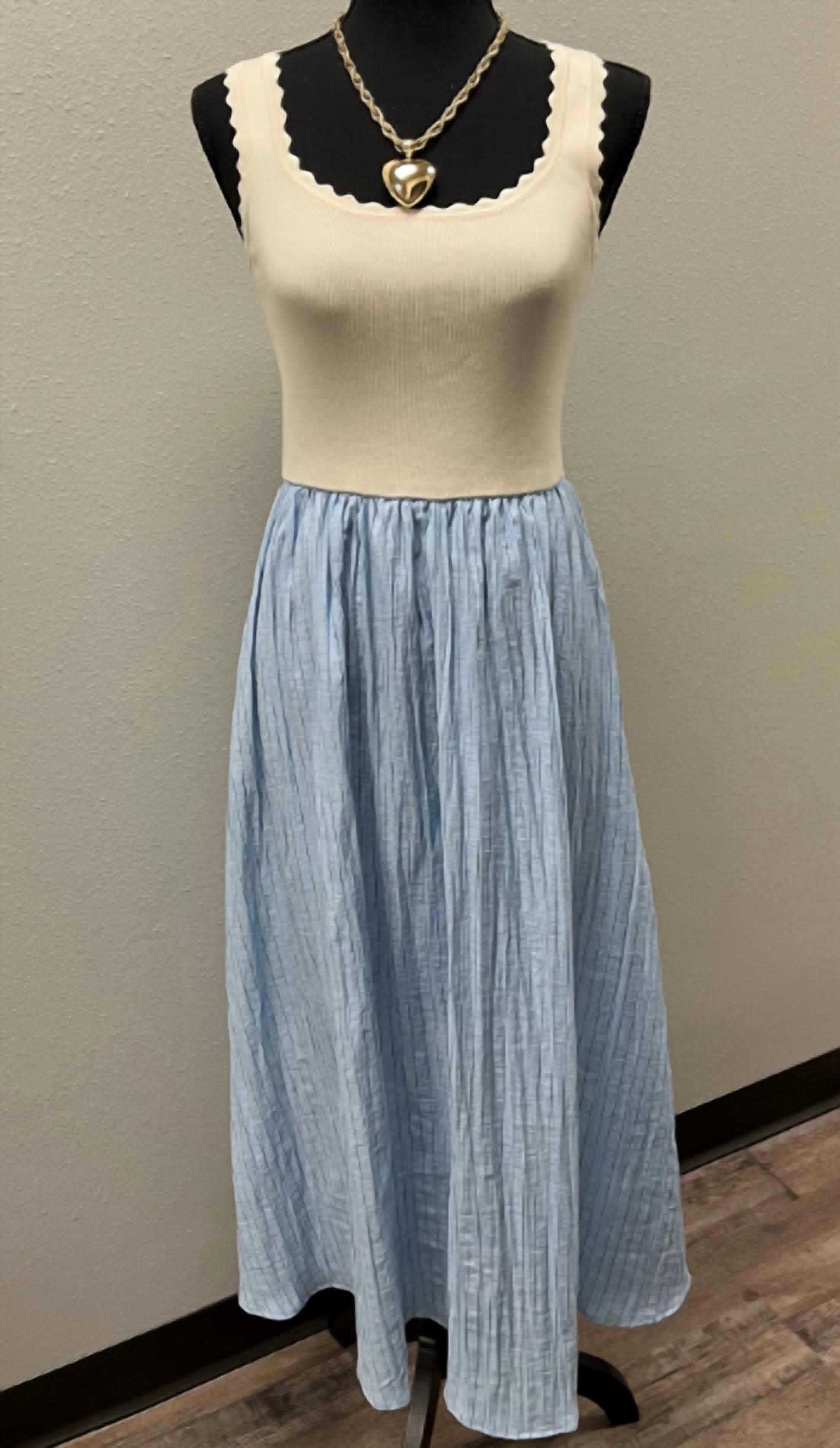 Blu Pepper - Scalloped Tank Dress