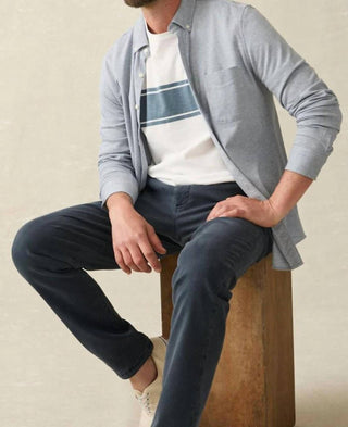 Faherty - Camisa de malha Coastline