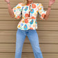 Aureum - April Front Tie Floral Top