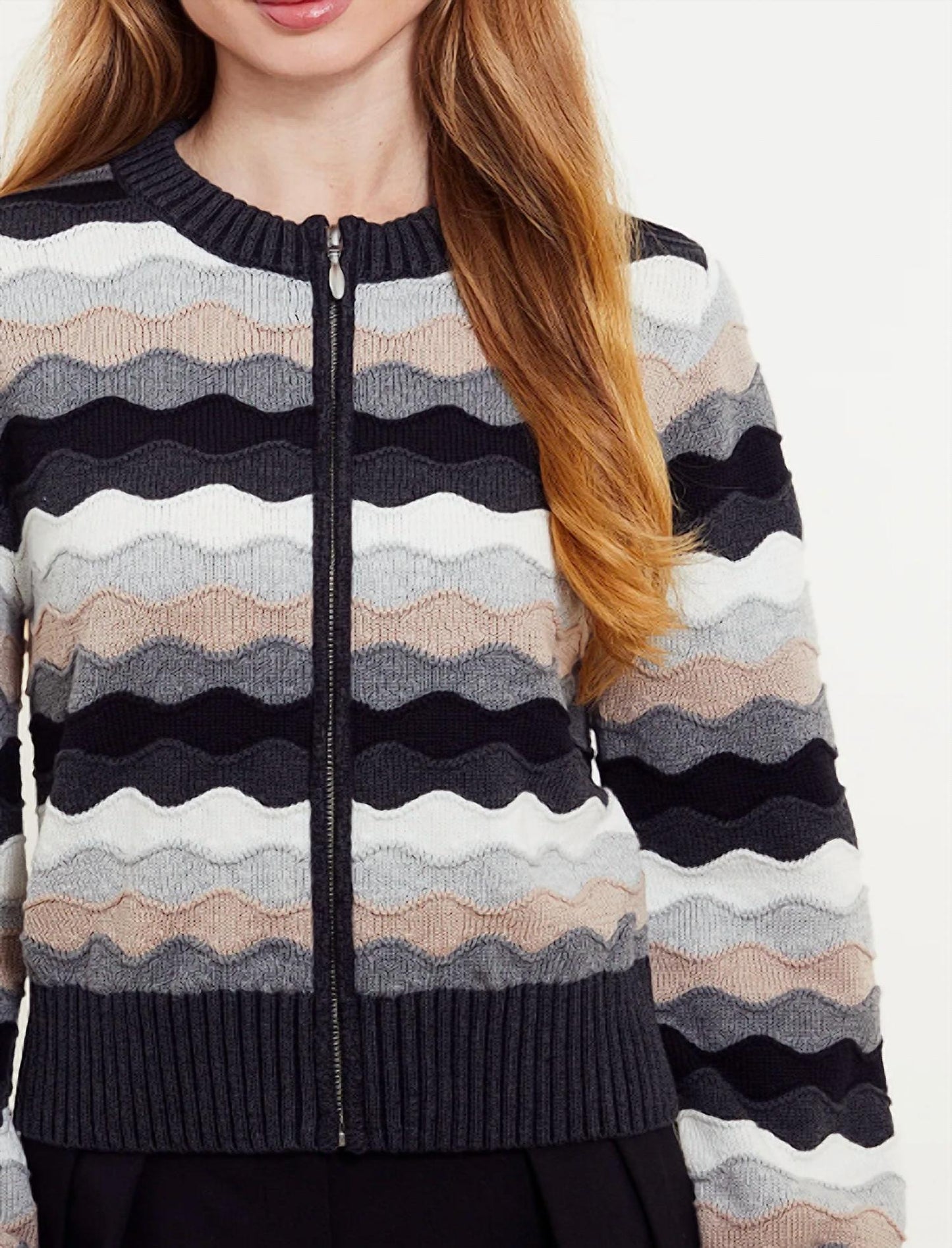 &Isla - Saskia Wave Zipped Bomber Jacket