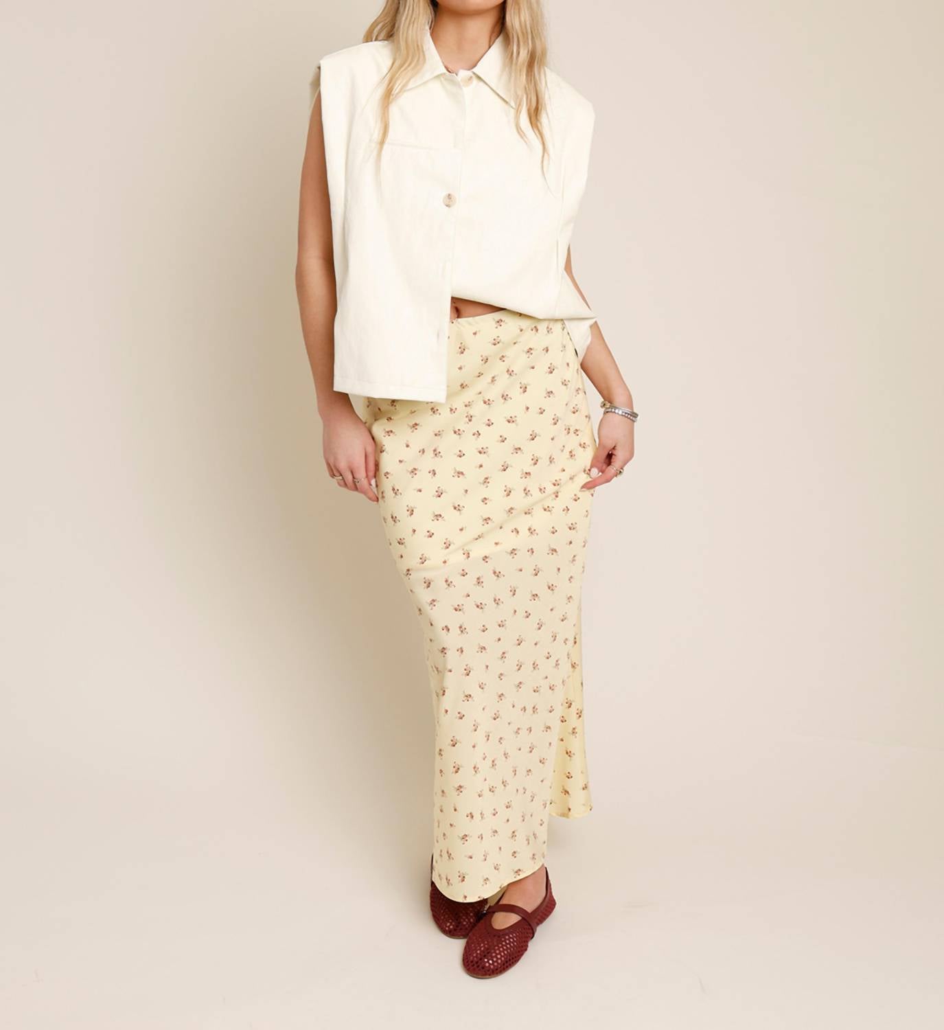 Things Between - Flower Fields Maxi Skirt