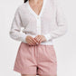 Another Love - Diamond Pattern V-neck Cardigan