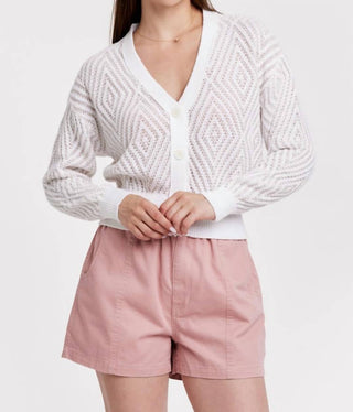 Another Love - Cardigan com decote em V e estampa de diamantes