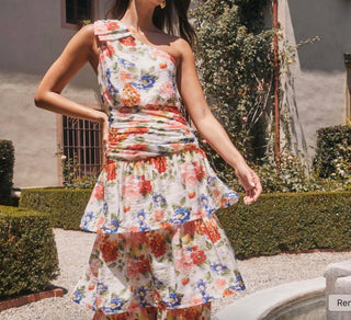 Astr - Vestido longo de um ombro só Natali