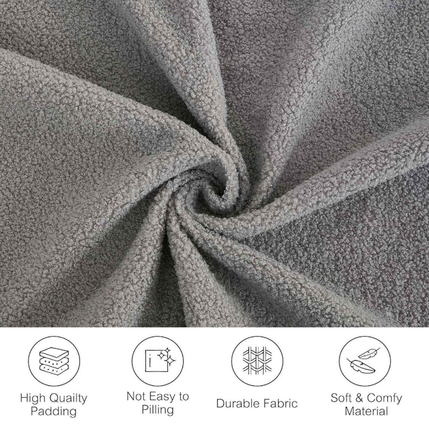 Folding Convertible 3-Seat Sleeper Sofa Bed in Gray