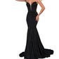 Rachel Allan - Figure-hugging Strapless Prom Dress