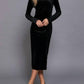 Active Basic - Glitter Velvet Long Dress