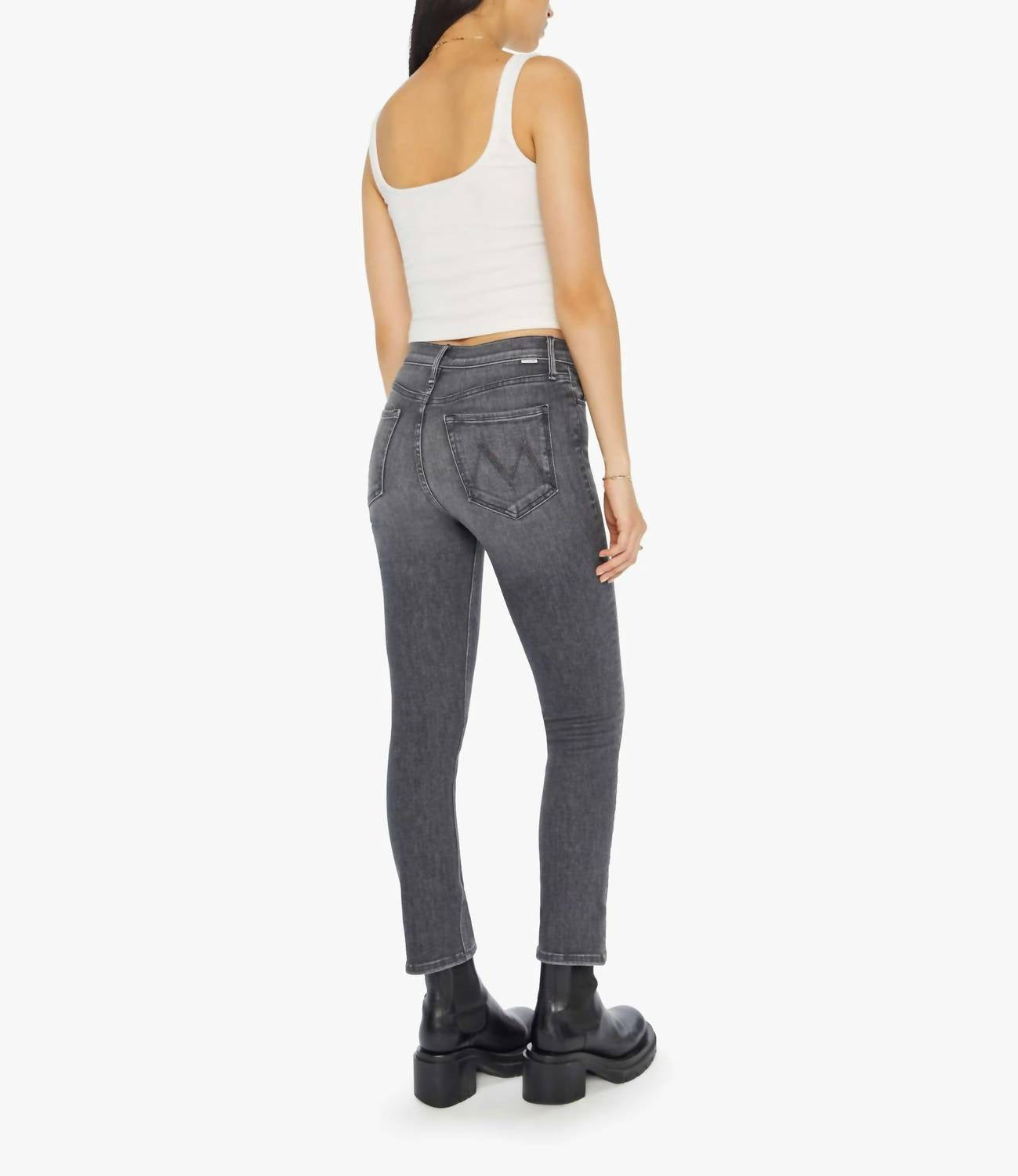 Mother - Pixie Mid Rise Dazzler Ankle Jean