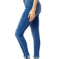Kancan - Mid Rise Cuffed Ankle Skinny Jeans