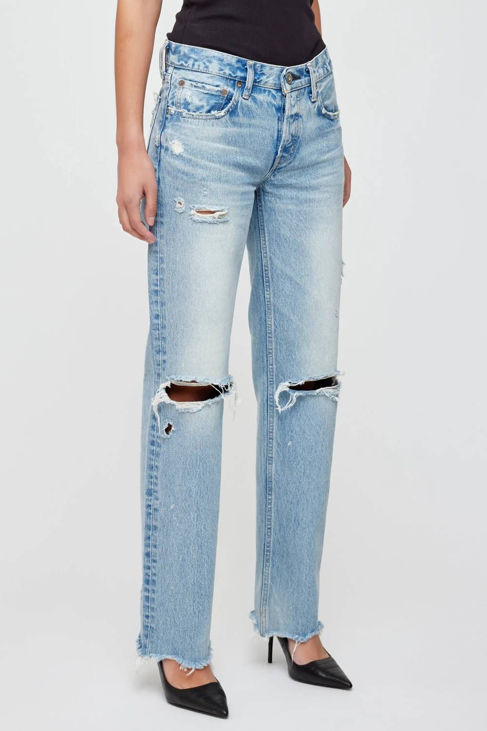 Moussy - Odessa Straight Low Rise Jeans