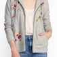 Johnny Was - Colette Metallic Zip Up Hoodie