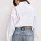 Good American - Poplin Bubble Shirt