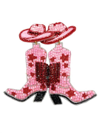 Taylor Shaye - Brincos de botas com contas Virginia para mulheres