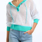 525 America - Crochet Colorblock Hoodie