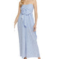 Entro - Floral Print Bust Tie Jumpsuit