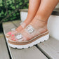 Chinese Laundry - Women's Buckled Platform Wedge Sandal