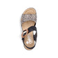 Rieker - Women's Multi Strap Wedge Sandal