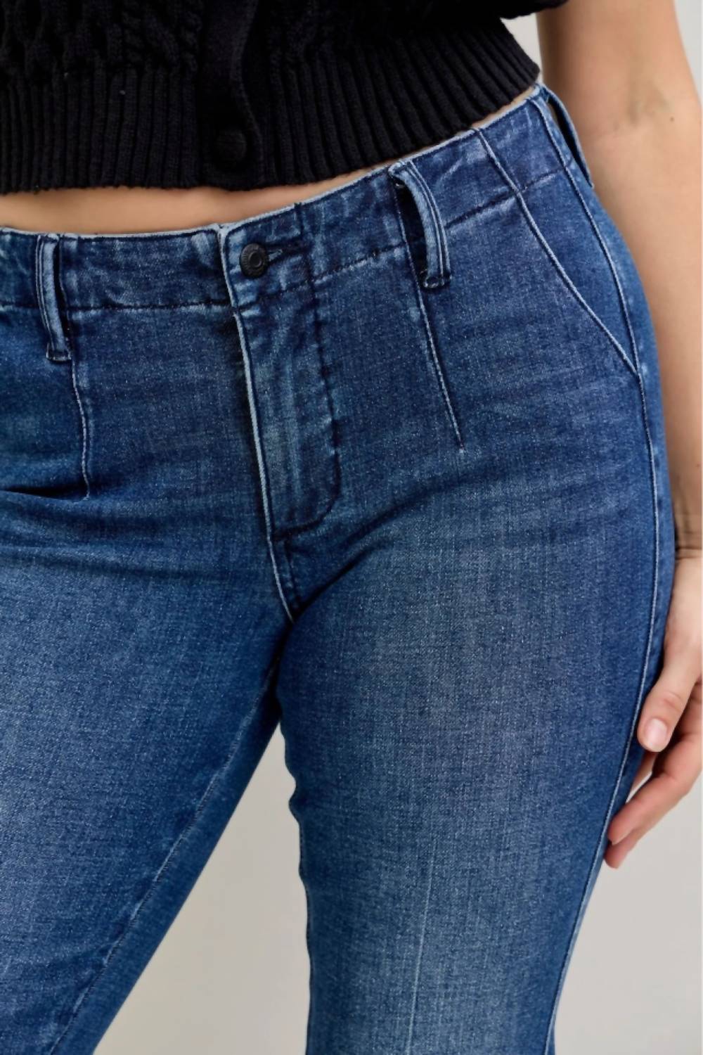 Judy Blue - Mid-rise Trouser Bootcut Pant