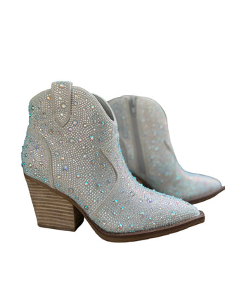 Very G - Stroke Of Midnight Rhinestone Booties