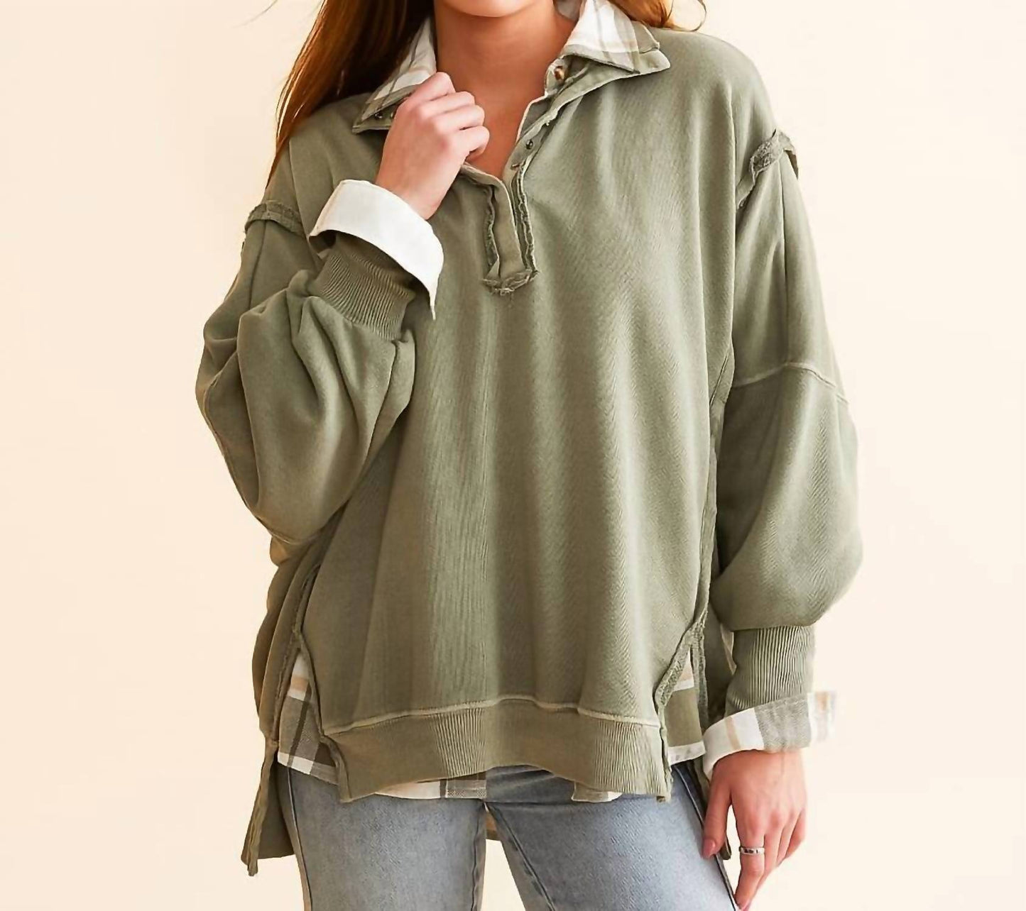 Free People - Camden Henley Sweatshirt