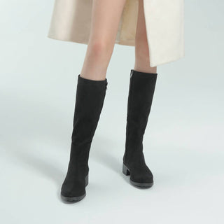 Bussola - Women's Alexis Suede Knee-high Boots