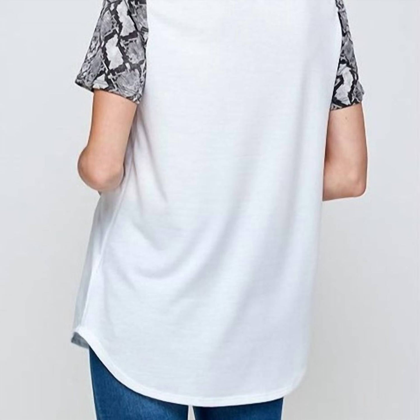 Wholesale Fashion Square - Plus Size Cutout Neck Tee