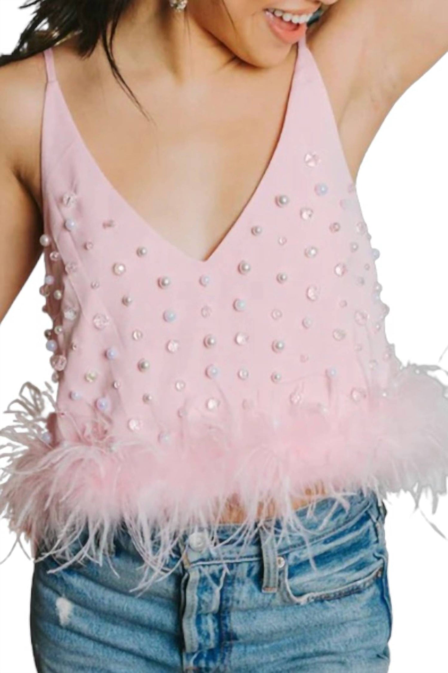 Buddylove - Peony Feather Tank Top