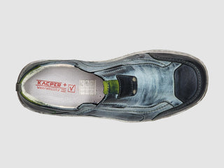 Kcr Group - Sapatos masculinos de couro slip-on para uso diário