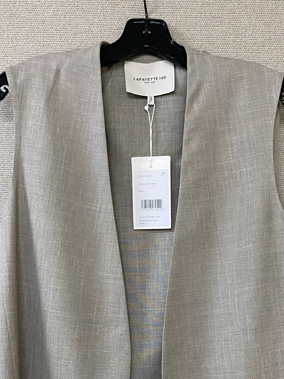 Lafayette 148 - Women's V Neck Open Front Vest