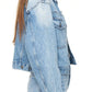 Pistola - Shelby Embroidered Cropped Denim Jacket