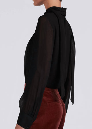 Derek Lam 10 Crosby - VALENTINE NECK TIE BLOUSE