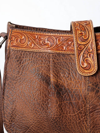 American Darling - Women's Hand-tooled Genuine Leather Crossbody Bag