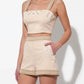 Adelyn Rae - Traci Embroidered Cropped Top
