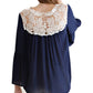 Entro - Bell Sleeve Crochet Top