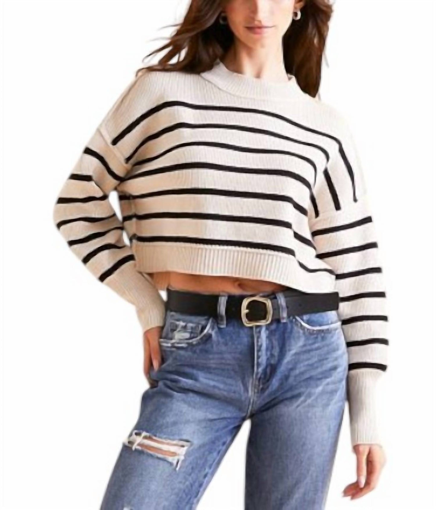 Free People - Stripe Easy Street Crop Top
