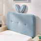Twin Size Kids Upholstered Bed with Oversized Rabbit Ear Headboard