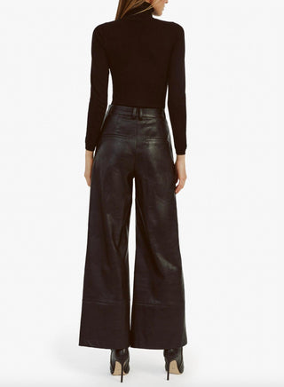 Calça Bardot - Marlowe PU perna larga