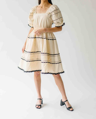 &amp;Merci - Vestido curto babydoll Grace Ric Rac