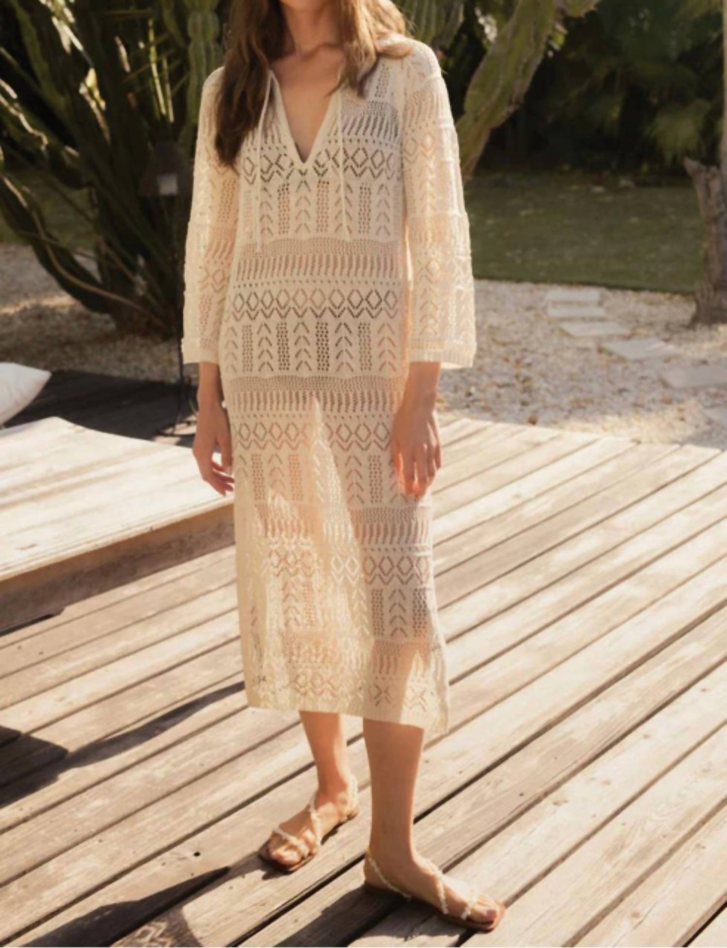 Elan - Women's Maldives Kaftan Cover Up