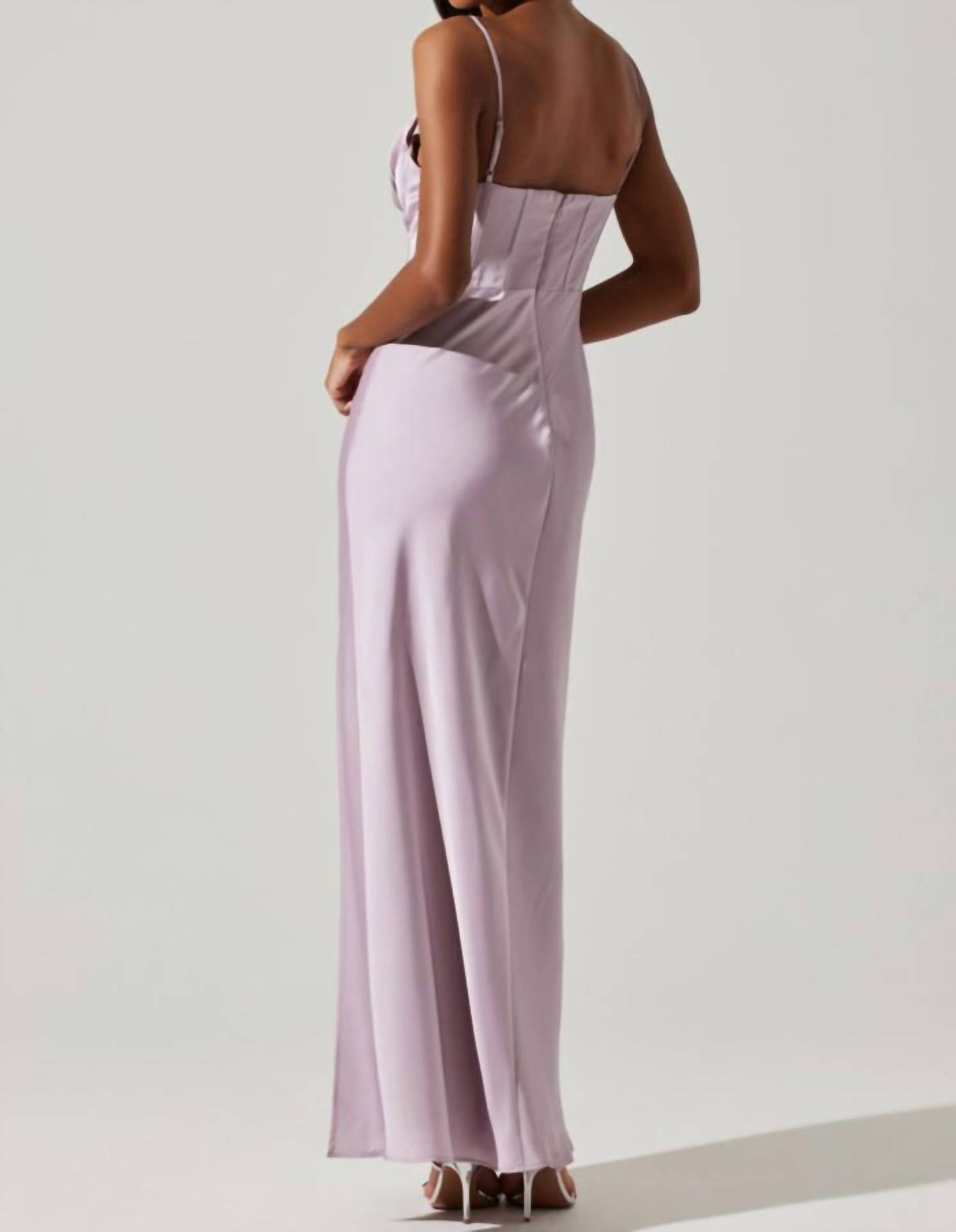 Astr - Cannes Satin Bustier Maxi Dress