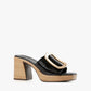 All Black - Women's Hi Elegante Buckle Heel