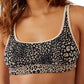 Free People Sienna Strappy Rib Bra in Leopard Print, Size X-Small