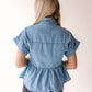 In February - Jenny Button Down Babydoll Top